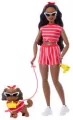 Barbie Jednakowa stylizacja Lalka i piesek - Paski - tantis.pl