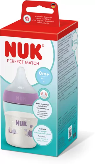NUK. Butelka z silikonowym smoczkiem. 150 ml. Hippo - tantis.pl