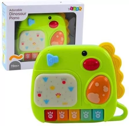 Interaktywne pianinko dla malucha dinozaur zielony - tantis.pl