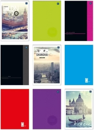 Blok biurowy A4 100k linia p10 INTERDRUK mix cena za - tantis.pl