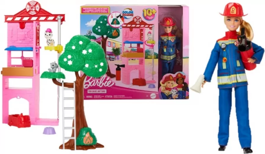 Barbie Kariera. Lalka Strażak - tantis.pl