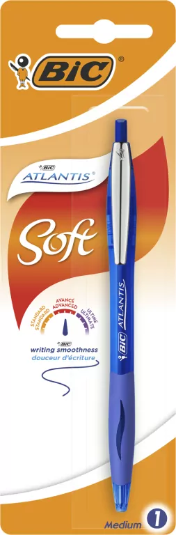 Długopis BIC Atlantis Soft niebieski - tantis.pl