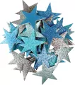 Naklejki brokat piankowe samoprzylepne Stars 36szt - tantis.pl