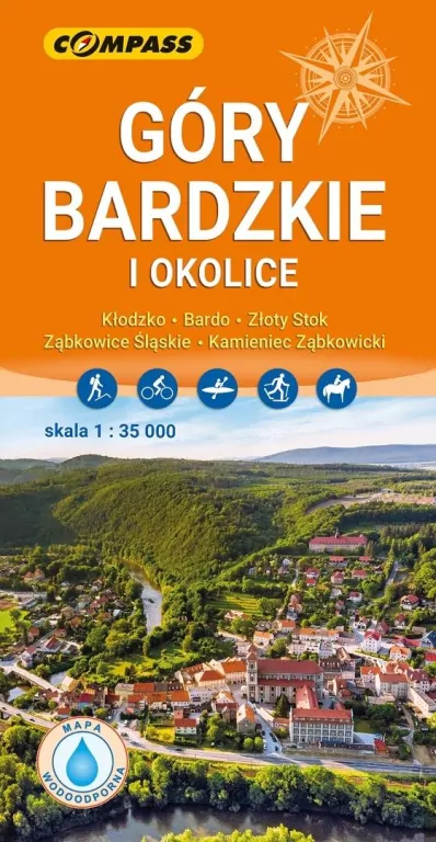 Mapa turystyczna - Góry Bardzkie i okolice lamin. - tantis.pl