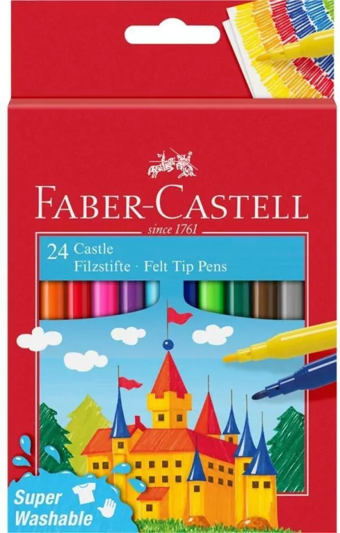 Flamastry Zamek 24 kolory FABER CASTELL - tantis.pl