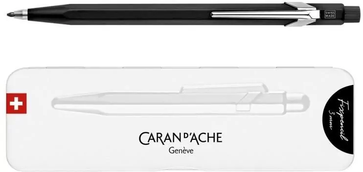 Ołówek automatyczny Fixpencil 3mm w pudełku czarny - tantis.pl