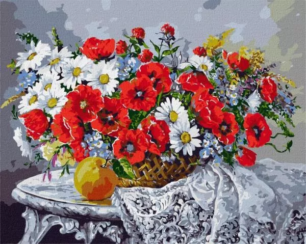 Malowanie po numerach - Martwa natura 40x50cm - tantis.pl