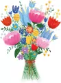 Karnet B6. Kwiaty bukiet - tantis.pl