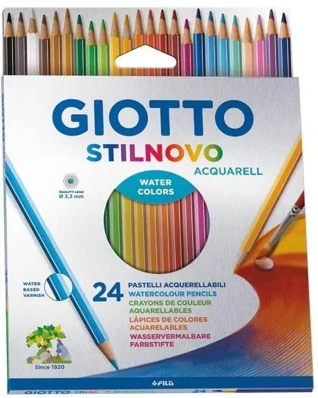Kredki Stilnovo Aquarell 24 kolory GIOTTO - tantis.pl
