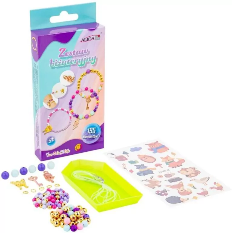 Biżuteria DIY 195 elementów MIX - tantis.pl