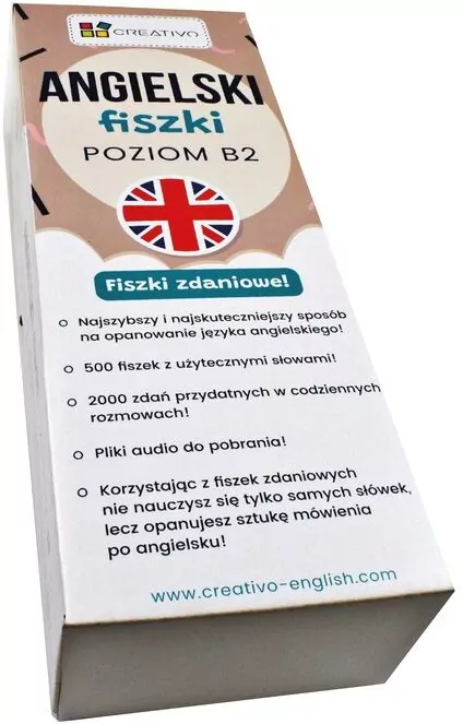 Angielski. Fiszki. Poziom B2 - tantis.pl