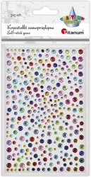 Kryształki samoprzylepne Okrągłe mix