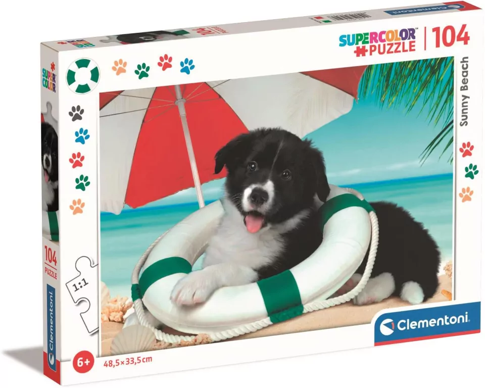 Puzzle 104. Super Kolor. Sunny Beach. 25741 - tantis.pl