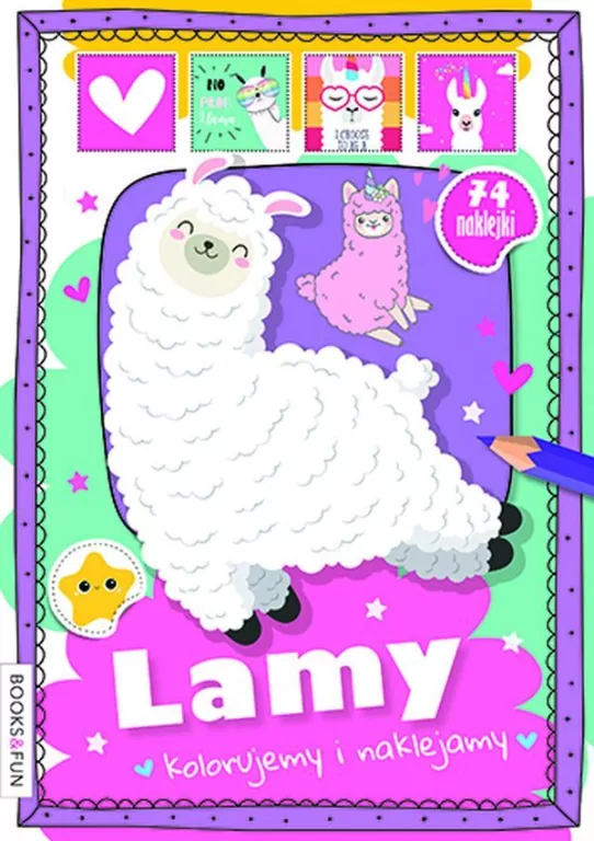 Kolorujemy i naklejamy. Lamy - tantis.pl