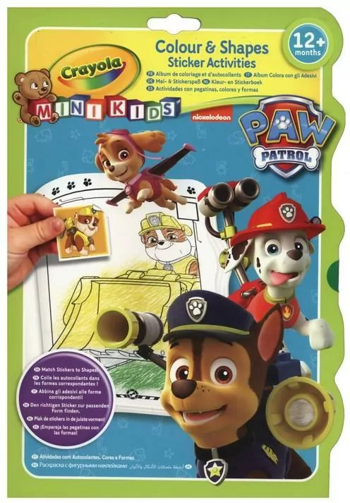 Kolorowanka Kształty i kolory Psi Patrol CRAYOLA - tantis.pl