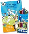 Kredki 12 kol + kolorowanka Football STAEDTLER - tantis.pl