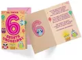 Karnet B6. Urodziny 6. PR-289 - tantis.pl