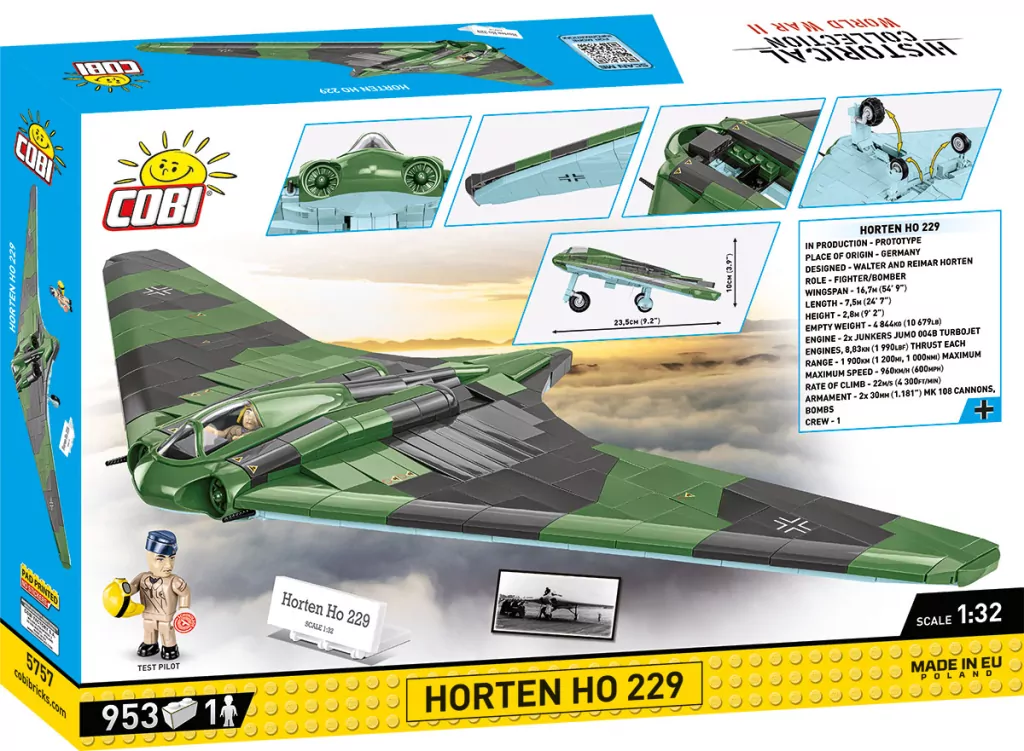 Cobi. Historical Collection WWII. Samolot Horten Ho 229 - tantis.pl