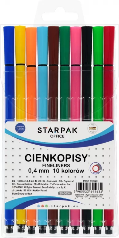 CIENKOPIS 10KOL 0.4 FIB STK ETUI 12/144 - tantis.pl