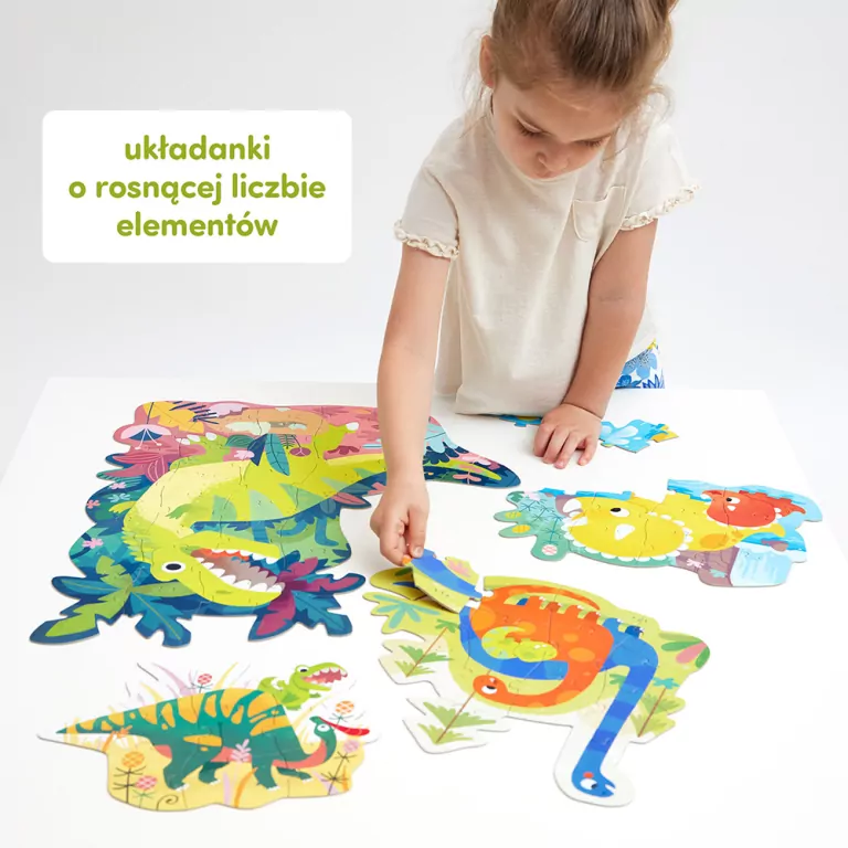 CzuCzu. Puzzle progresywne. 71 Dinozaury - tantis.pl