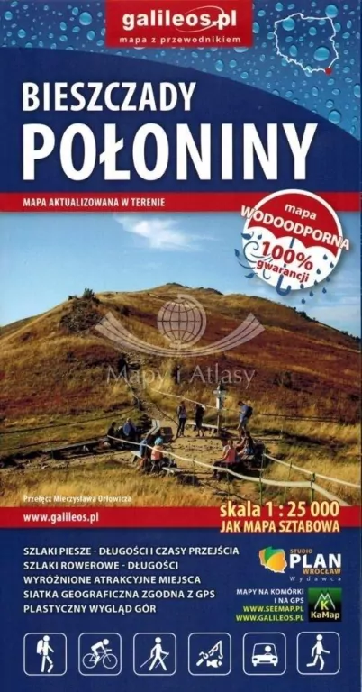 Bieszczady połoniny 1:25 000 - tantis.pl