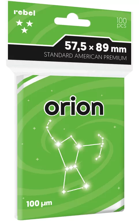 Koszulki na karty Rebel (57,5x89 mm) Orion Premium, 100 sztuk - tantis.pl
