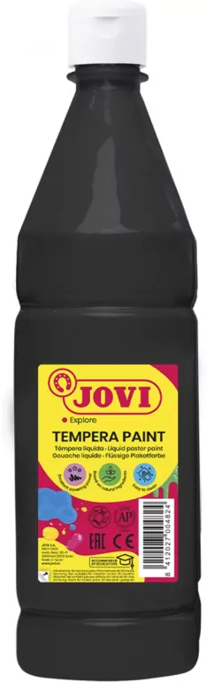 Farba plakatowa JOVI 1000ml czarna - tantis.pl
