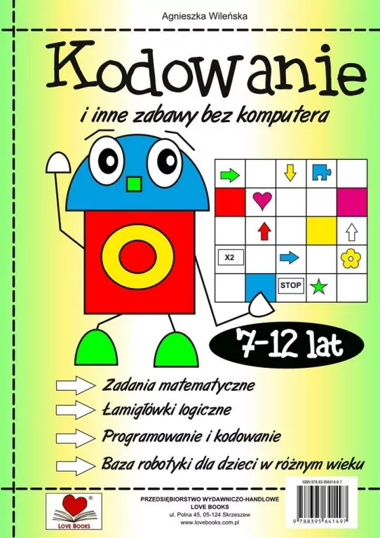 Kodowanie i inne zabawy bez komputera dla dzieci w wieku 7-12 lat - tantis.pl