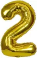 Balon foliowy XXL 2 złoty 61cm - tantis.pl