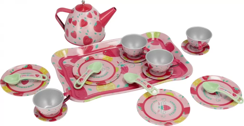 Naczynia kuchenne metalowe z tacą Mega Creative 545111 - tantis.pl