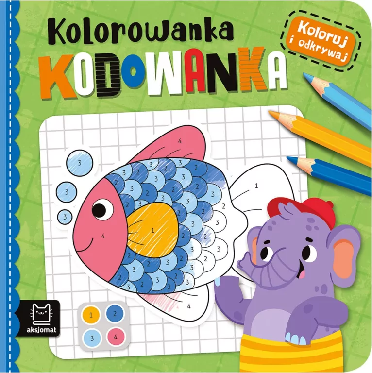 Koloruj i odkrywaj. Kolorowanka kodowanka - tantis.pl