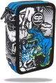Piórnik potrójny z wyposażeniem Coolpack Jumper 3 T-Rex - tantis.pl