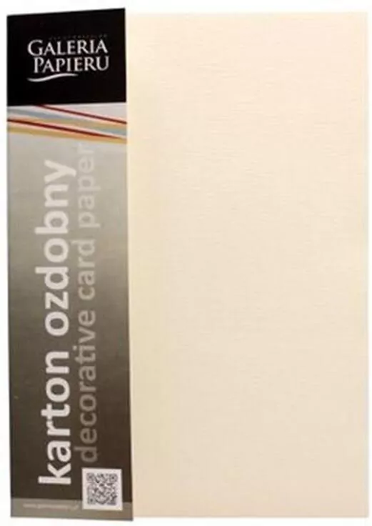 Papier ozdobny (wizytówkowy) Galeria Papieru atlanta  kremowy  A4 230g - tantis.pl