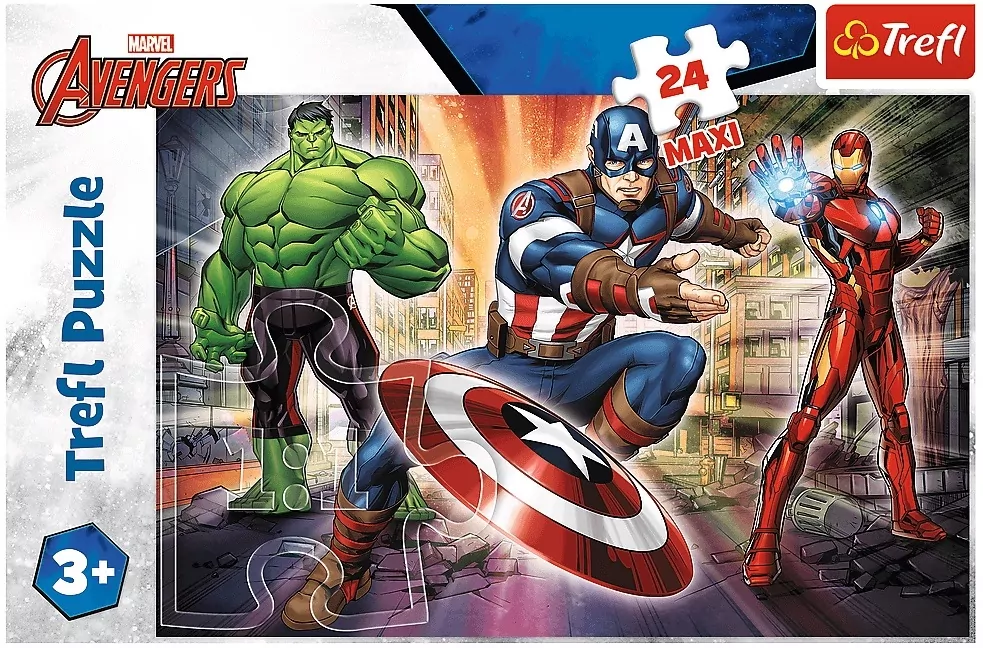 Puzzle 24. Maxi. W świecie Avengersów - tantis.pl