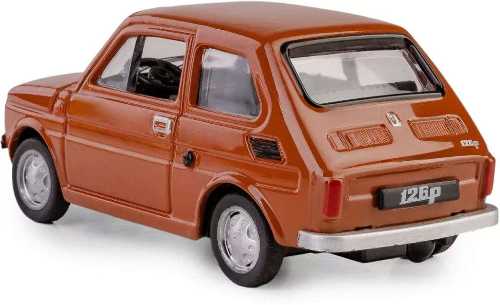 Kolekcja PRL. Fiat 126p. Brązowy - tantis.pl