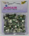 Mozaika kamyczki brokatowe 5x5mm zielony - tantis.pl