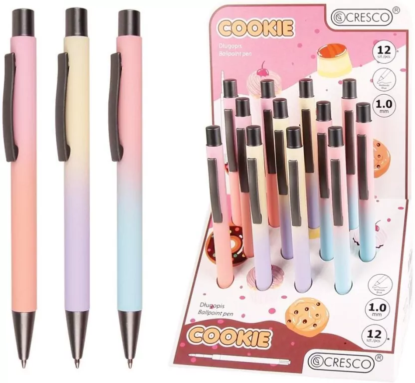 Długopis automatyczny Cookie (12szt) - tantis.pl