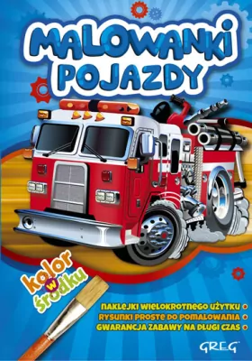 Malowanki. Pojazdy z naklejkami