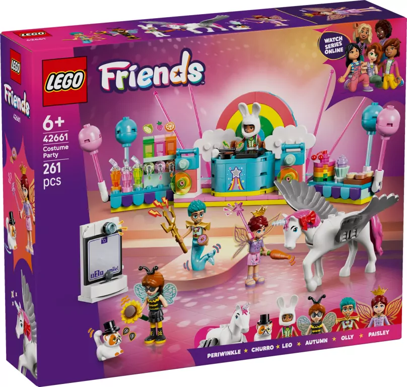 LEGO® Friends. Bal przebierańców z jednorożcem i wróżką 42661 - tantis.pl
