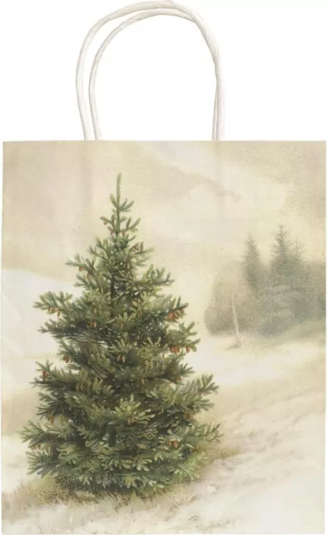 Torebka ozdobna A5 STBAG149 Jodła zimą BN - tantis.pl