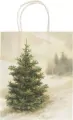 Torebka ozdobna A5 STBAG149 Jodła zimą BN - tantis.pl