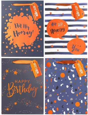 Torba prezentowa Party 18x23x10cm mix STRIGO