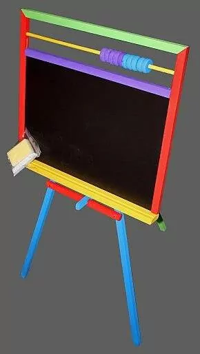 Tablica stojąca kolorowa z liczydłem JANEX - tantis.pl