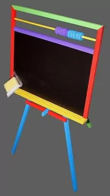 Tablica stojąca kolorowa z liczydłem JANEX