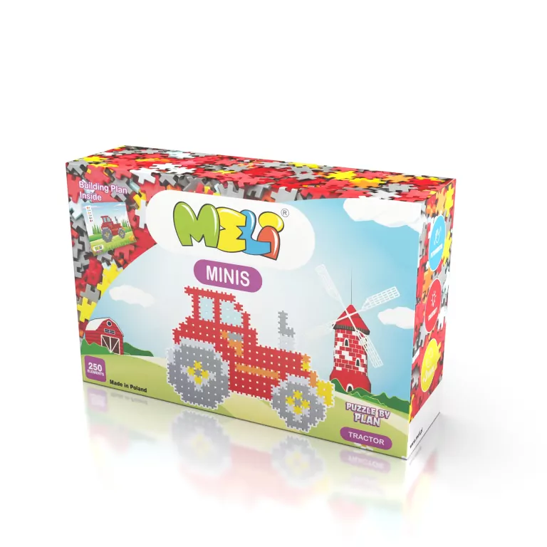 Klocki Meli Minis Tractor 250 elementów - tantis.pl