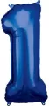 Balon foliowy cyfra 1 niebieska 38x86cm - tantis.pl