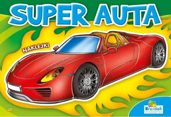 Super auta. Malowanki z naklejkami. Mix - tantis.pl