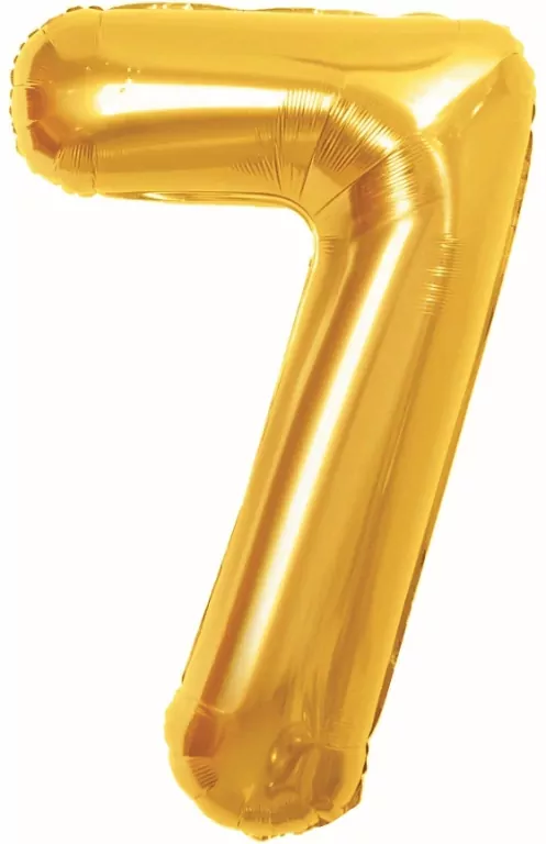 Balon foliowy B&C 7 Royal gold 85cm - tantis.pl