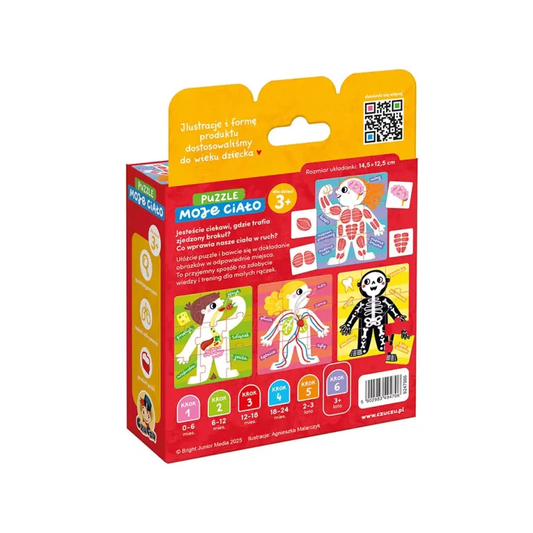 CzuCzu. Puzzle Moje ciało. 3+ - tantis.pl