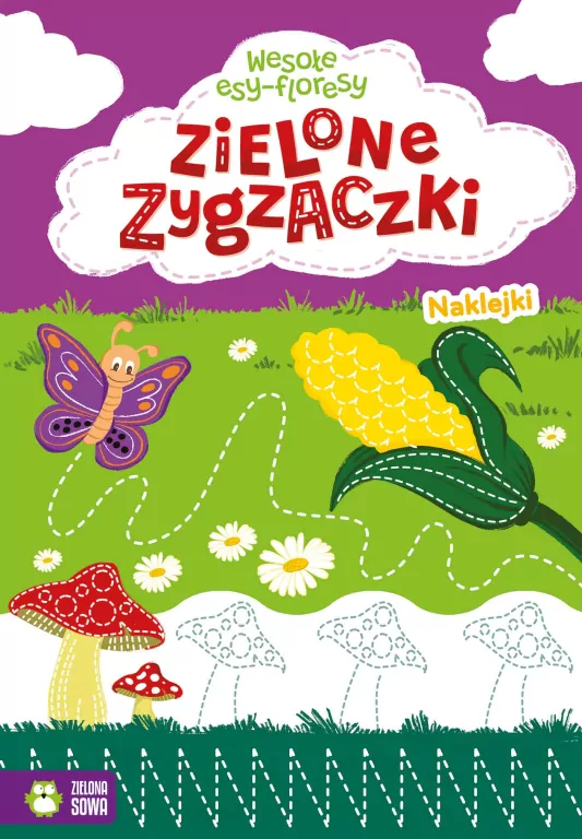 Zielone zygzaczki. Wesołe esy-floresy - tantis.pl